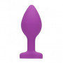 Plug butt anale in silicone con pietra a cuore mini dilatatore dildo indossabile