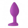Plug butt anale in silicone con pietra a cuore mini dilatatore dildo indossabile