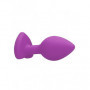 Plug butt anale in silicone con pietra a cuore mini dilatatore dildo indossabile