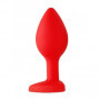 Plug butt anale con pietra a cuore mini dilatatore in silicone dildo indossabile