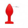 Plug butt anale con pietra a cuore mini dilatatore in silicone dildo indossabile