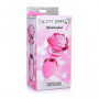 Plug anale in vetro maxi dilatatore butt glass con rosa dildo liscio indossabile