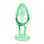 Plug anale in vetro glow in the dark dilatatore butt mini dildo indossabile sexy