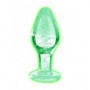 Plug butt anale in vetro mini dildo indossabile sexy dilatatore glow in the dark