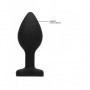 Plug anale piccolo dildo indossabile in silicone dilatatore mini butt con pietra