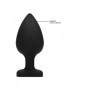 Plug anale grande in silicone big dilatatore con pietra butt dildo indossabile