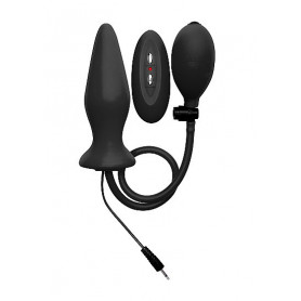 Plug anale gonfibile vibrante in silicone morbido mini vibratore butt dilatatore