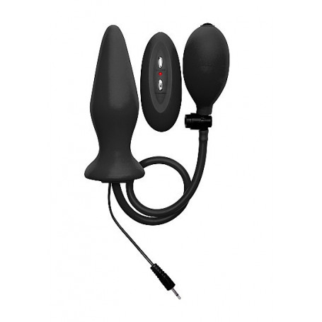 Plug anale gonfibile vibrante in silicone morbido mini vibratore butt dilatatore