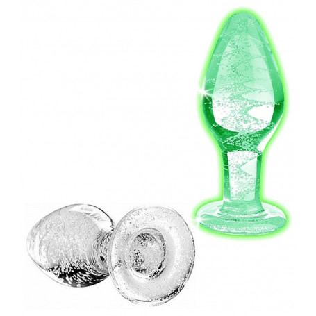 Plug butt anale in vetro mini dildo indossabile sexy dilatatore glow in the dark