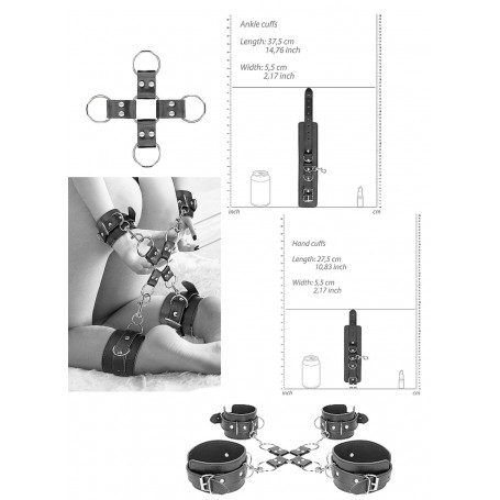 Manette e cavigliere bondage sexy costrittivo restraint sadomaso polsini bdsm