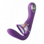 Vibratore vaginale per punto G in silicone con lingua vibrante stimola clitoride