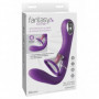 Vibratore vaginale per punto G in silicone con lingua vibrante stimola clitoride