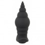 Plug anale vibrante in silicone dilatatore butt mini vibratore indossabile black