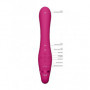 Vibratore strap on in silicone doppio dildo vaginale anale vibrante indossabile