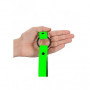 Morso bondage restraint sadomaso sexy costrittivo bdsm O-Ring Gag - Glow in the Dark - Neon Green/Black