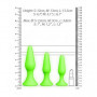 Plug butt anale kit Glow in the Dark Neon Green/Black