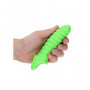 Guaina fallica con anello testicoli prolunga per pene Swirl Stretchy Penis Sleeve Glow in the Dark