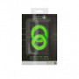 Kit anello fallico ritardante 2 pcs Cock Ring miglior erezione pene Set Glow in the Dark