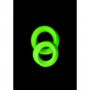 Kit anello fallico ritardante 2 pcs Cock Ring miglior erezione pene Set Glow in the Dark