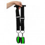 manette per porta door restraint kit glow in the dark neon greenblack