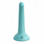 Fallo vaginale anale piccolo dilatatore in silicone plug indossabile curious five turchese