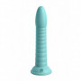 Fallo indossabile in silicone vaginale anale con ventosa Wild Thing 7 Inch turchese