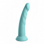 Fallo anale indossabile dildo vaginale in silicone Slim Seven 7 Inch turchese