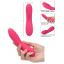 Vibratore vaginale in silicone morbido piccolo dildo vibrante anale mini fallo