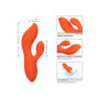 Vibratore rabbit doppio stimolatore vaginale clitoride in silicone Stella Dual Teaser