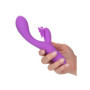 Vibratore rabbit in silicone dildo vibrante vaginale clitoride Butterfly Kiss Flutter viola