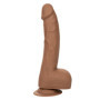 Fallo realistico vaginale anale con ventosa Silicone Studs 8 Inch caramel