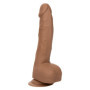 Fallo realistico vaginale anale con ventosa Silicone Studs 8 Inch caramel