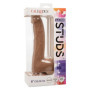 Fallo realistico vaginale anale con ventosa Silicone Studs 8 Inch caramel