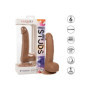 Fallo vaginale anale realistico dildo con ventosa Silicone Studs 6 Inch caramello