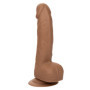 Fallo vaginale anale realistico dildo con ventosa Silicone Studs 6 Inch caramello