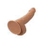 Fallo vaginale anale realistico dildo con ventosa Silicone Studs 6 Inch caramello