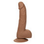 Fallo vaginale anale realistico dildo con ventosa Silicone Studs 6 Inch caramello