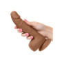 Fallo vaginale anale realistico dildo con ventosa Silicone Studs 6 Inch caramello