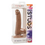 Fallo vaginale anale realistico dildo con ventosa Silicone Studs 6 Inch caramello
