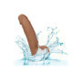 Fallo vaginale anale realistico dildo con ventosa Silicone Studs 6 Inch caramello