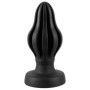 Plug anale big butt in silicone grande dilatatore morbido dildo indossabile nero