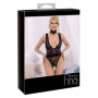 Body erotico donna in pizzo nero sexy bodysuit intimo aperto con scollo profondo