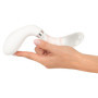 Vibratore vaginale anale in silicone e vetro Curve LED Vibrator