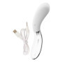 Vibratore vaginale anale in silicone e vetro Curve LED Vibrator