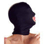 Maschera bondage nera accessorio fetish sadomaso bdsm uomo donna giochi erotici