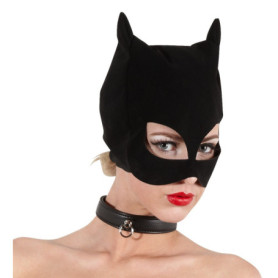 Maschera gatta fetish black cat mask