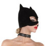 Maschera gatta fetish black cat mask