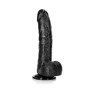 Fallo vaginale anale grande dildo realistico con ventosa e testicoli 8" black