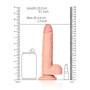 Fallo realistico dildo grande vaginale anale pene finto con ventosa e testicoli