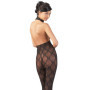 Tutina erotica donna seno scoperto bodystocking cavallo aperto catsuit fishnet